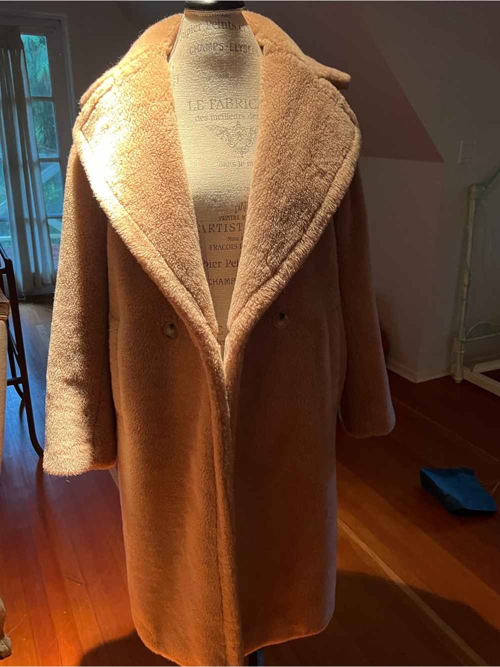 Plush Teddy by Babaton Coat in Camel
